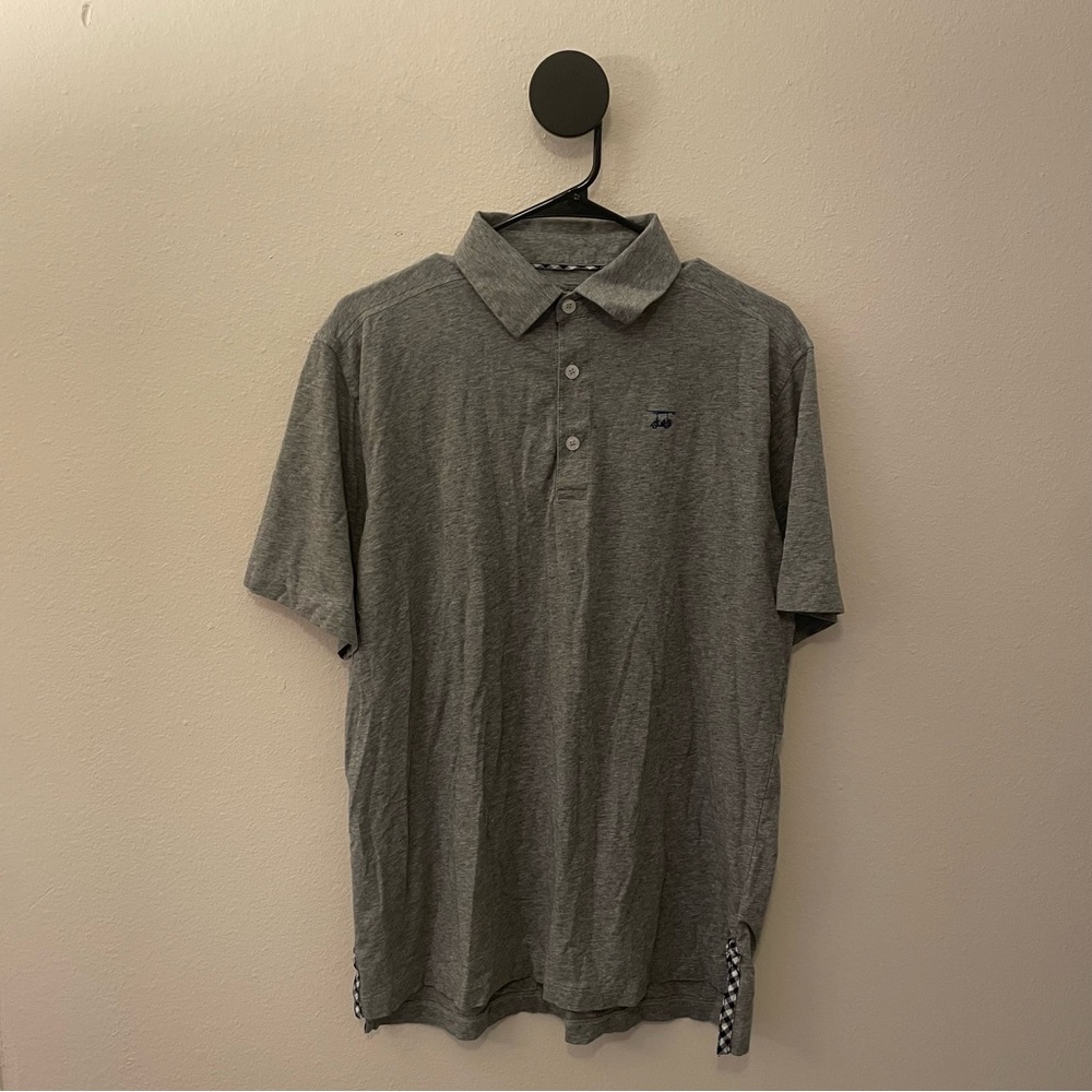 Bald Head Blues Men’s Golf Polo Heather Gray Pima Cotton Blend Size M